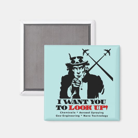 Oom Sam zegt dat ik wil dat je opkijkt Magneet (Voorkant / Achterkant)