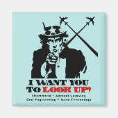 Oom Sam zegt dat ik wil dat je opkijkt Magneet (Voorkant)