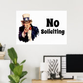 Oom Sam zegt geen colportage Poster (Thuiskantoor)