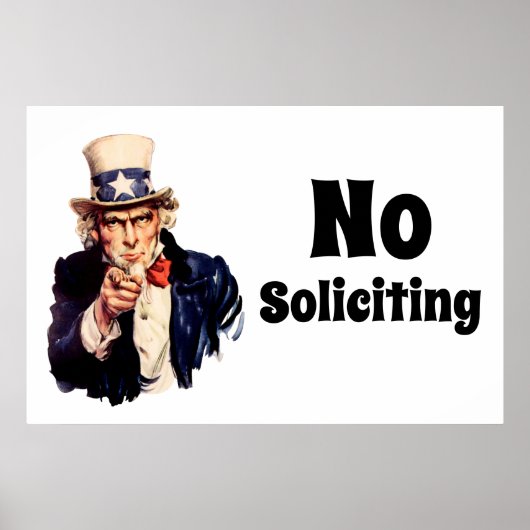 Oom Sam zegt geen colportage Poster (Voorkant)