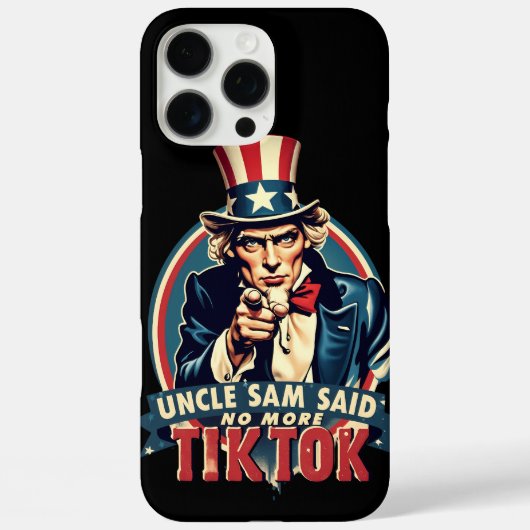 Oom Sam zei: "Geen TikTok meer" Case-Mate iPhone Case (Achterkant)