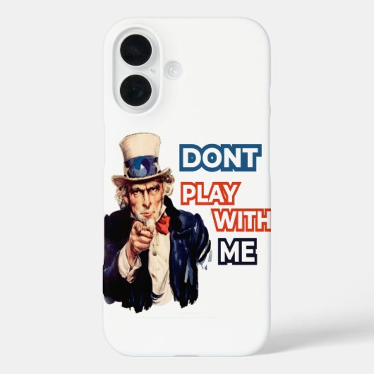 Oom Sam zei: stop met spelen Case-Mate iPhone Case (Achterkant)