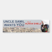 Oom Samil wil jou bumpersticker (Voorkant)