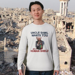 Oom Samil wil JOU T-shirt met donkere humor