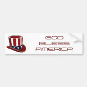 Oom Sam's Pet "GOD BLESS AMERICA" Sticker (Voorkant)