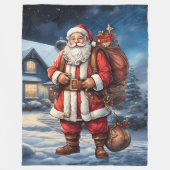 oom Santa Fleece Deken (Voorkant)