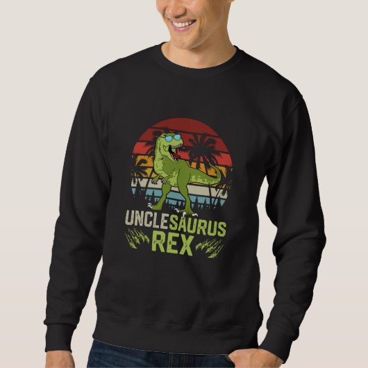 Oom Sarurus Rex | Cool Retro Dinosaurusontwerp Trui (Voorkant)