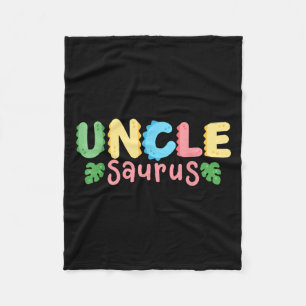 Oom Saurus Kinderen Dinosaurus Verjaardagsfeest Fa Fleece Deken