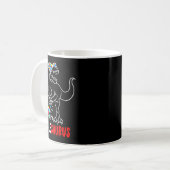 Oom-saurus T Rex Dinosaur Autisme Bewustzijn Oom  Koffiemok (Voorkant links)