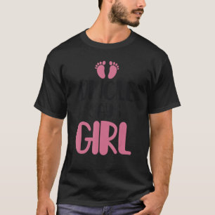 Oom Says Girl Niece Baby Gender onthult Announc T-shirt