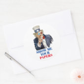 oom Scam Ronde Sticker (Envelop)