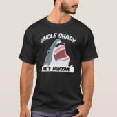 Oom Shark Hij is Jawsome T-shirt (Voorkant)