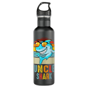 Oom Shark Shirt Shark Family Happy Moederdag Waterfles