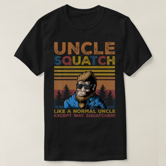 Oom Squatch Oom Vaders Dag Plezier T-shirt (Design voorkant)