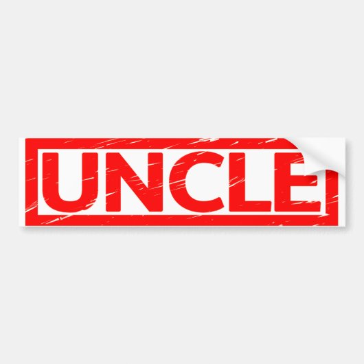 oom Stamp Bumpersticker (Voorkant)