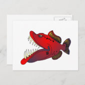 "Oom Steevo" vis met een standvastigheid Briefkaart (Voorkant / Achterkant)