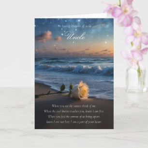 Oom Sympathy Condolences Memorial Kaart