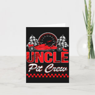Oom T Crew Racing Familie Race Auto Verjaardag Jon Kaart