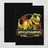 Oom T Rex Oom Saurus Dinosaur Kaart (Voorkant / Achterkant)