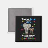 Oom Tante Autisme Awareness Magneet (Voorkant / Achterkant)