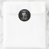 Oom Tante Autisme Awareness Ronde Sticker (Tas)