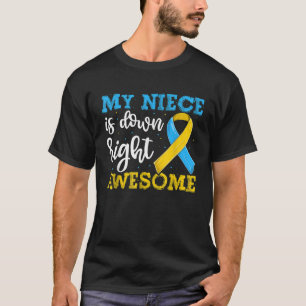 Oom Tante van Trisomy Niece Down Syndroom Awarene T-shirt