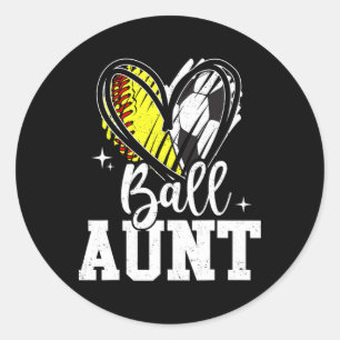 Oom/Tante Zachte Voetbal Oom/Tante Van Beide  Ronde Sticker