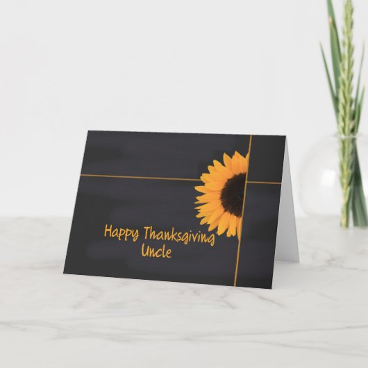 Oom Thanksgiving Kaart (Voorkant)