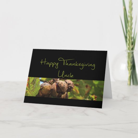 Oom Thanksgiving Kaart (Voorkant)