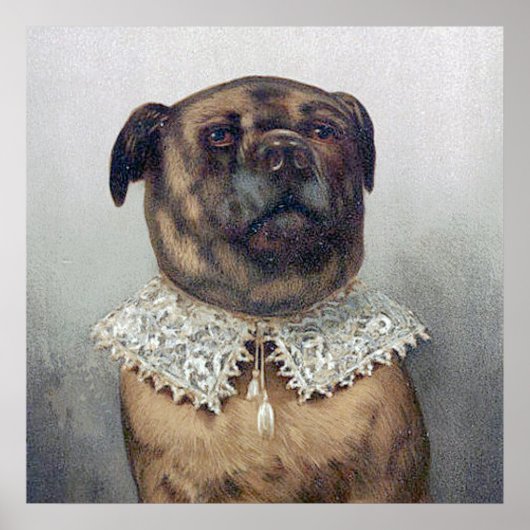 Oom Toby, typische Kitch-kunst van Frederick Dielm Poster (Voorkant)