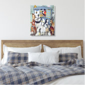 Oom Tom Cobbley en alles Canvas Afdruk (Insitu (Slaapkamer))