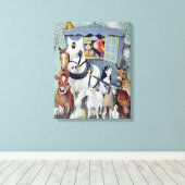 Oom Tom Cobbley en alles Canvas Afdruk (Insitu (Houten vloer))
