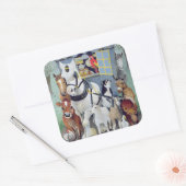 Oom Tom Cobbley en alles Vierkante Sticker (Envelop)