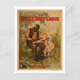 Oom Tom's Cabin Black Man & Girl Theater Briefkaart