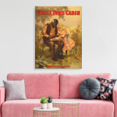 Oom Tom's Cabin Black Man & Girl Theater Canvas Afdruk (Insitu (Woonkamer))
