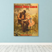 Oom Tom's Cabin Black Man & Girl Theater Canvas Afdruk (Insitu (Houten vloer))