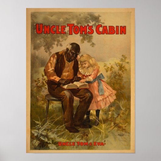 Oom Tom's Cabin Black Man & Girl Theater Poster (Voorkant)