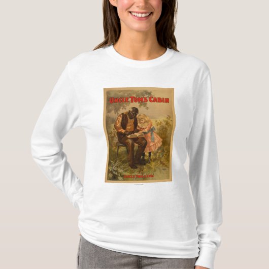 Oom Tom's Cabin Black Man & Girl Theater T-shirt (Voorkant)