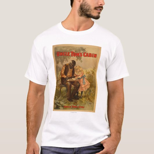 Oom Tom's Cabin Black Man & Girl Theater T-shirt (Voorkant)