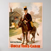 Oom Tom's Cabin Man en Donkey Theater Poster (Voorkant)