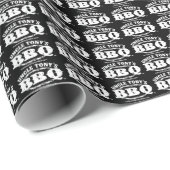 Oom Tony's BBQ Gift Wrapping Paper Cadeaupapier (Rol Hoek)