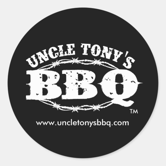 Oom Tony's BBQ, Stickers (Voorkant)