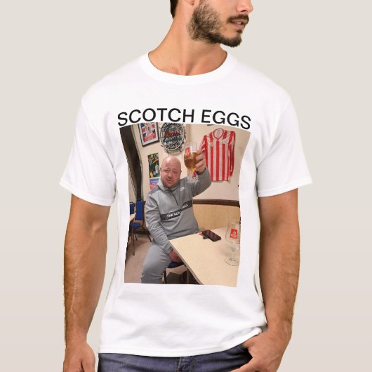 Oom trev scotch egg t shirt (Voorkant)