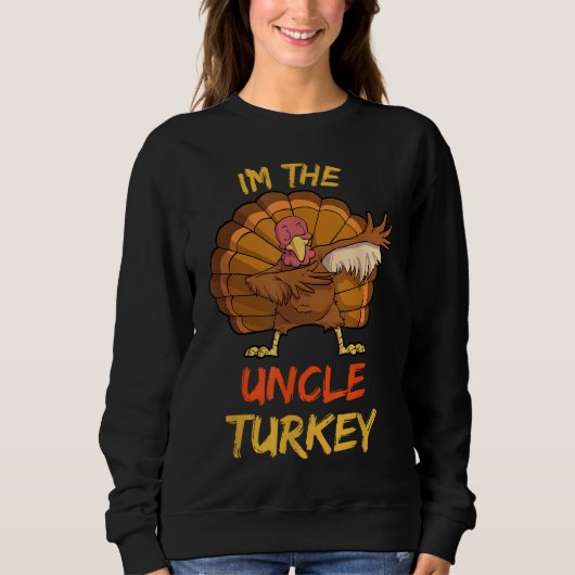 Oom Turkey Matching Family Group Thanksgiving Pa Trui (Voorkant)