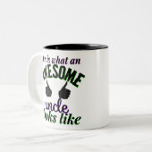 oom tweekleurige koffiemok (Voorkant links)