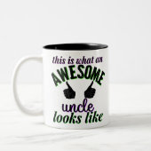 oom tweekleurige koffiemok (Links)