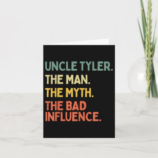 Oom Tyler Citaat De Man De Mythe De Slechte Invloe Kaart (Voorkant)