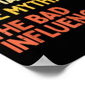 Oom Tyler citeerde het Man The Myth The Bad Influe Poster (Hoek)