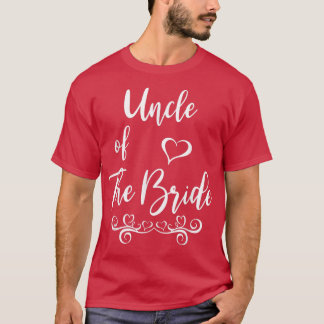 Oom van Bruid & Bruidegom Huwelijk Matching T-shirt