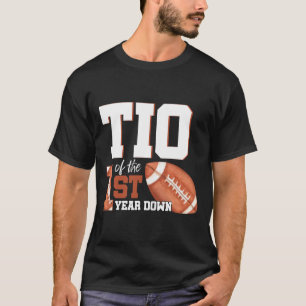Oom van de 1 jaar verjaardag voetbal 1e jaar D T-shirt